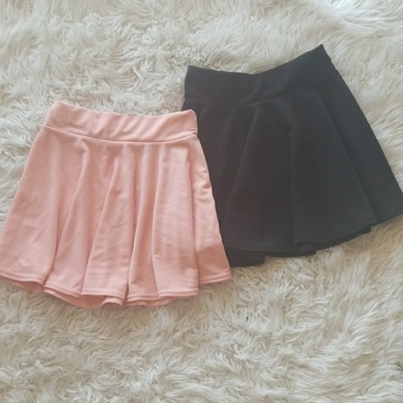 Dresses & Skirts - Black & Pink Skater Skirts! NWOT!